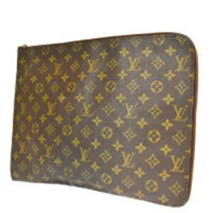 Louis Vuitton Pochette Documents Clutch Bag Monogram Leather